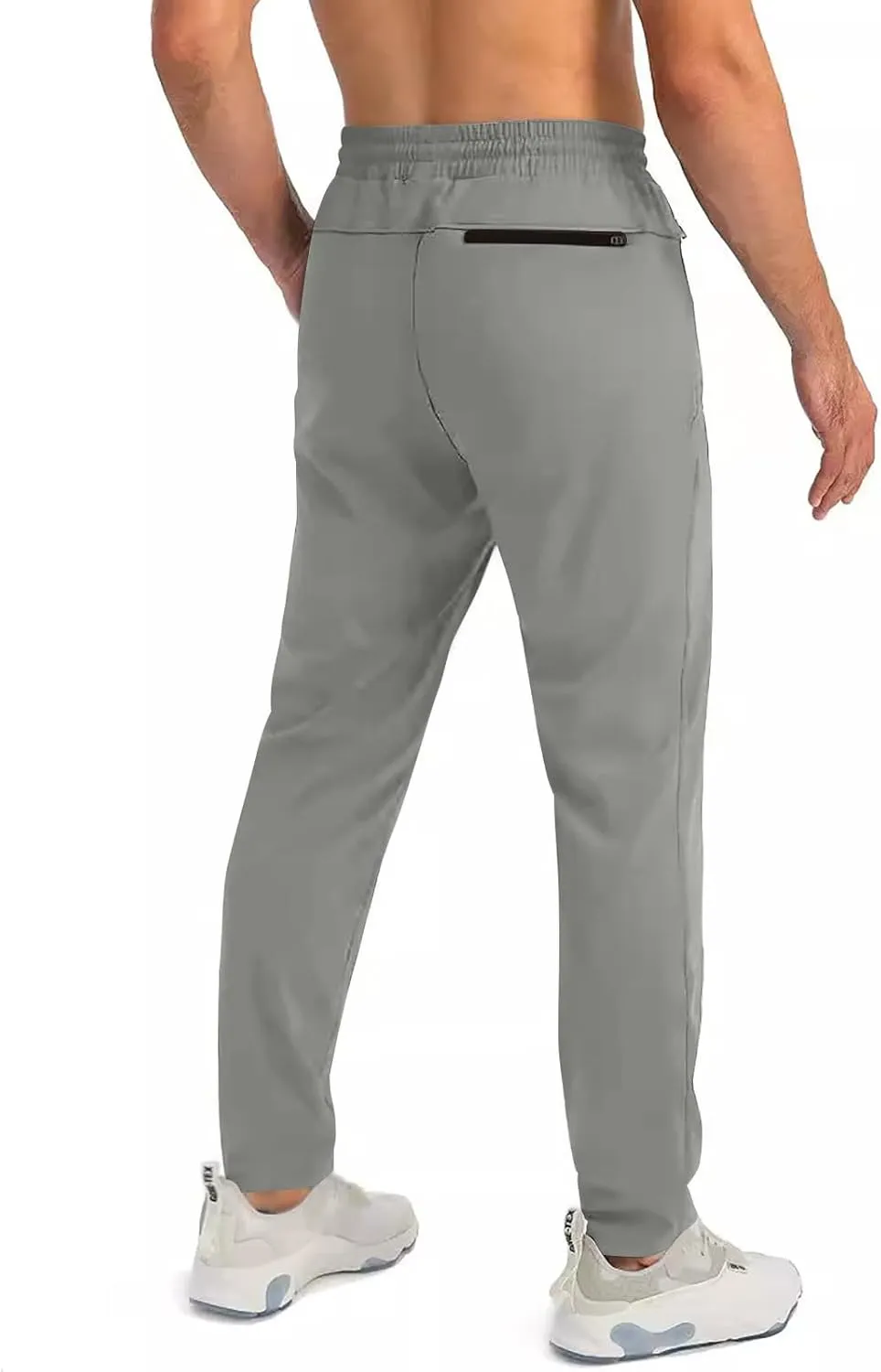 2025 Men's Casual Pants Drawstring Zipper Breathable Cotton Pants
