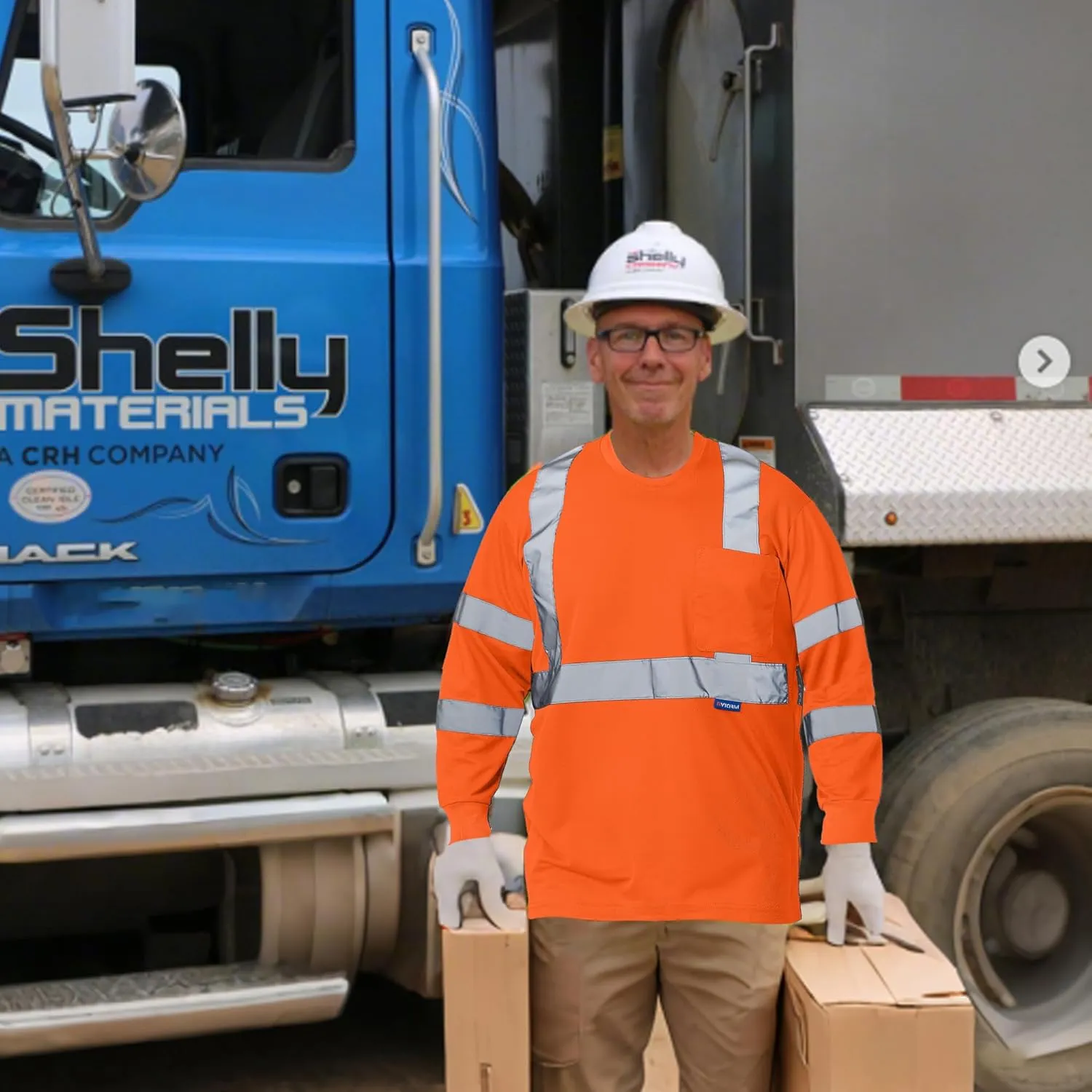 A-SAFETY Safety Shirt,High Visibility Work T Shirt Long Short Sleeve Class 3 (XS-6XL)