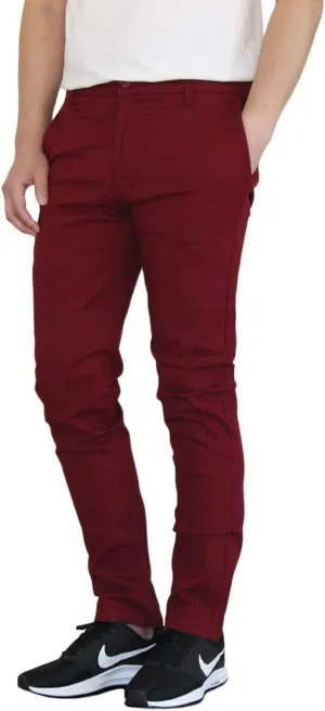 AIRNINE Men's Casual Stretch Chino Skinny Pants Size 28 to 48
