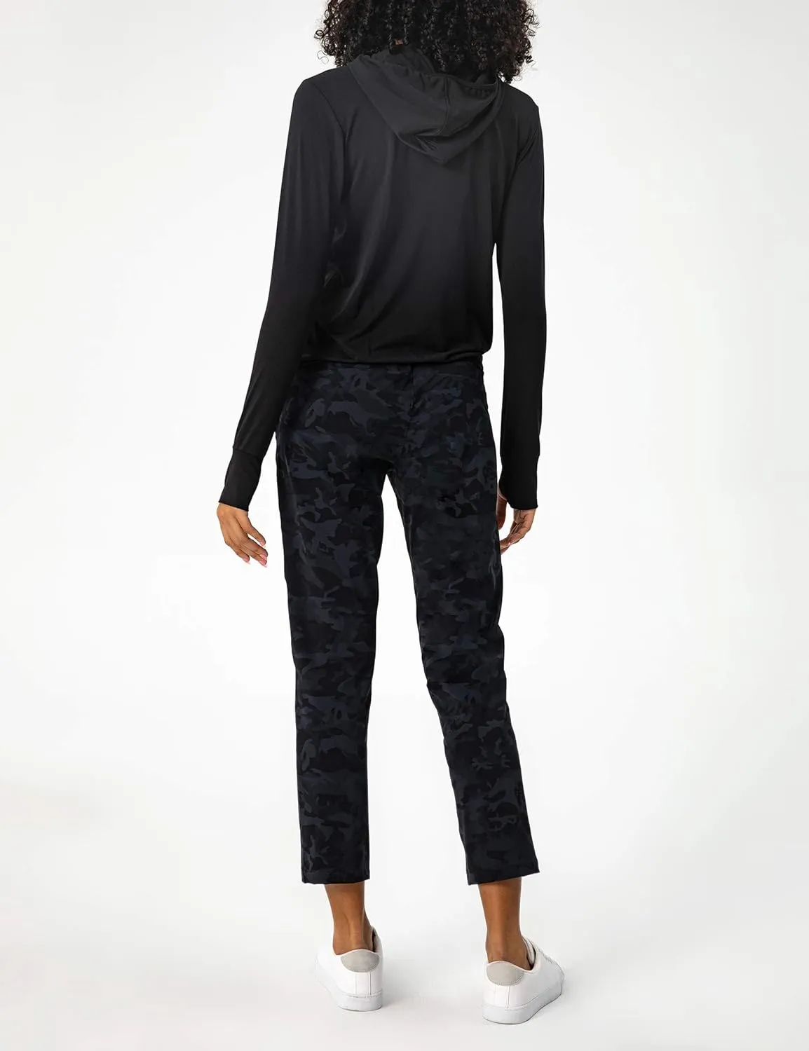 AJISAI Petite/Regular Women's 7/8 Joggers Travel Pants with Pockets Lounge Casual Stretch Workout Pants