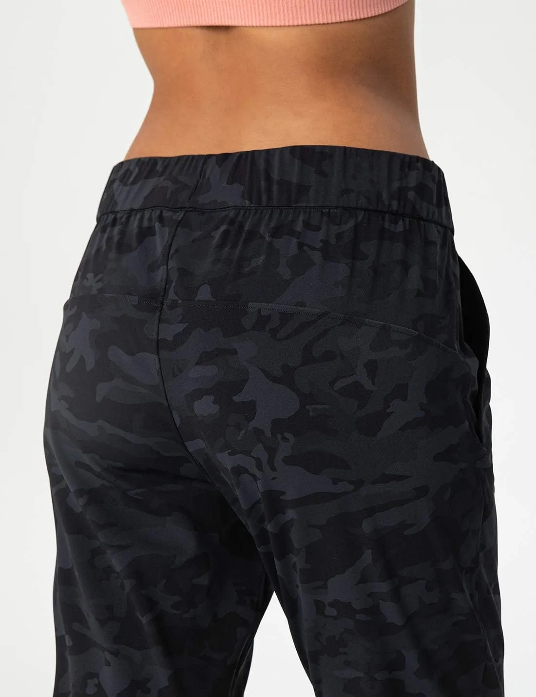 AJISAI Petite/Regular Women's 7/8 Joggers Travel Pants with Pockets Lounge Casual Stretch Workout Pants