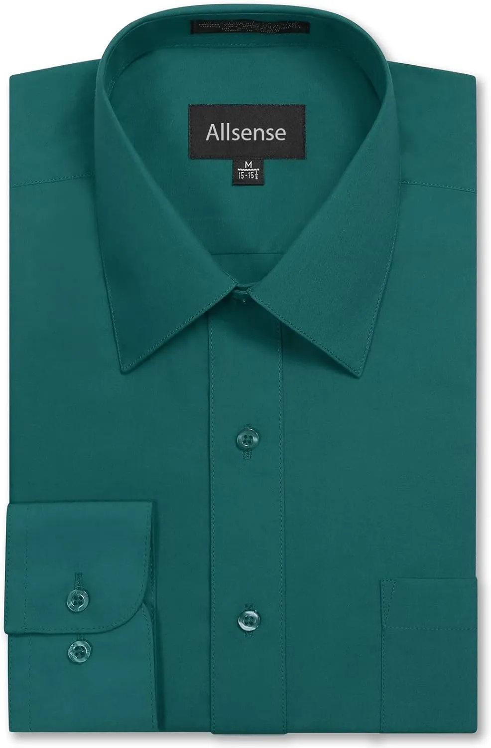 Allsense Mens Regular-Fit Long-Sleeve Dress Shirt