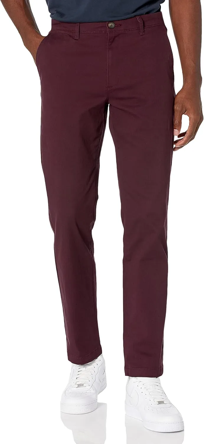Amazon Essentials Mens Straight-Fit Casual Stretch Chino Pants