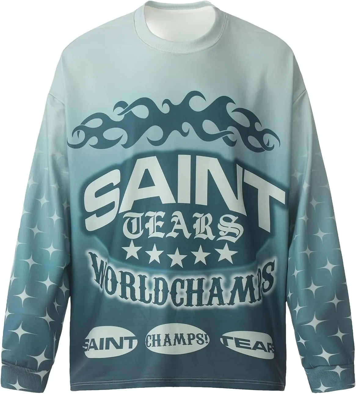 Arnodefrance Unisex Vintage Graphic Printing Long Sleeve Shirt Oversized Tee Shirt Cotton Long Sleeve Shirts
