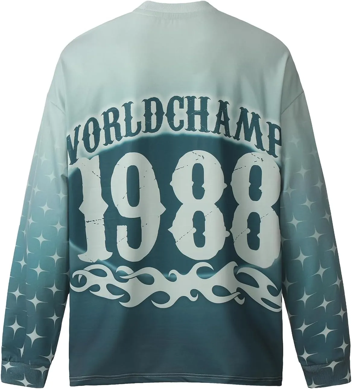 Arnodefrance Unisex Vintage Graphic Printing Long Sleeve Shirt Oversized Tee Shirt Cotton Long Sleeve Shirts