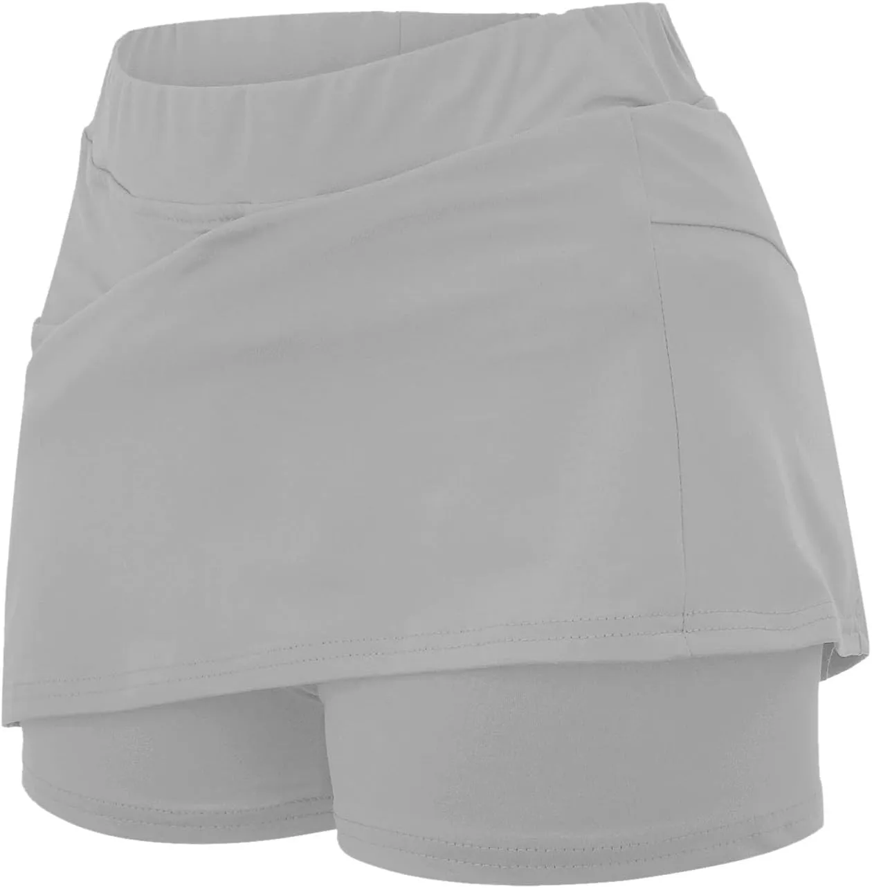 Athletic Skorts for Woman Cute Running Mini Skirt Tummy Control High Waisted Tennis Skirts with Shorts Casual Yoga Skort