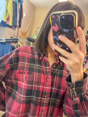 Be Kind Button Up Flannel L
