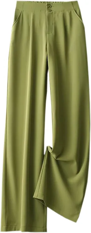 Betusline Women's Vintage Slight Pleats Wide Dress Pants
