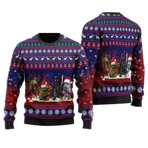 Boba Fett Darth Vader Stormtrooper Christmas Ugly Sweater