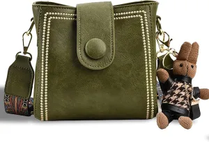 Bootara Bag, Bootara Women's Vintage Bunny Charm Bucket Bag  Convertible Shoulder Crossbody, Large capacity waterproof