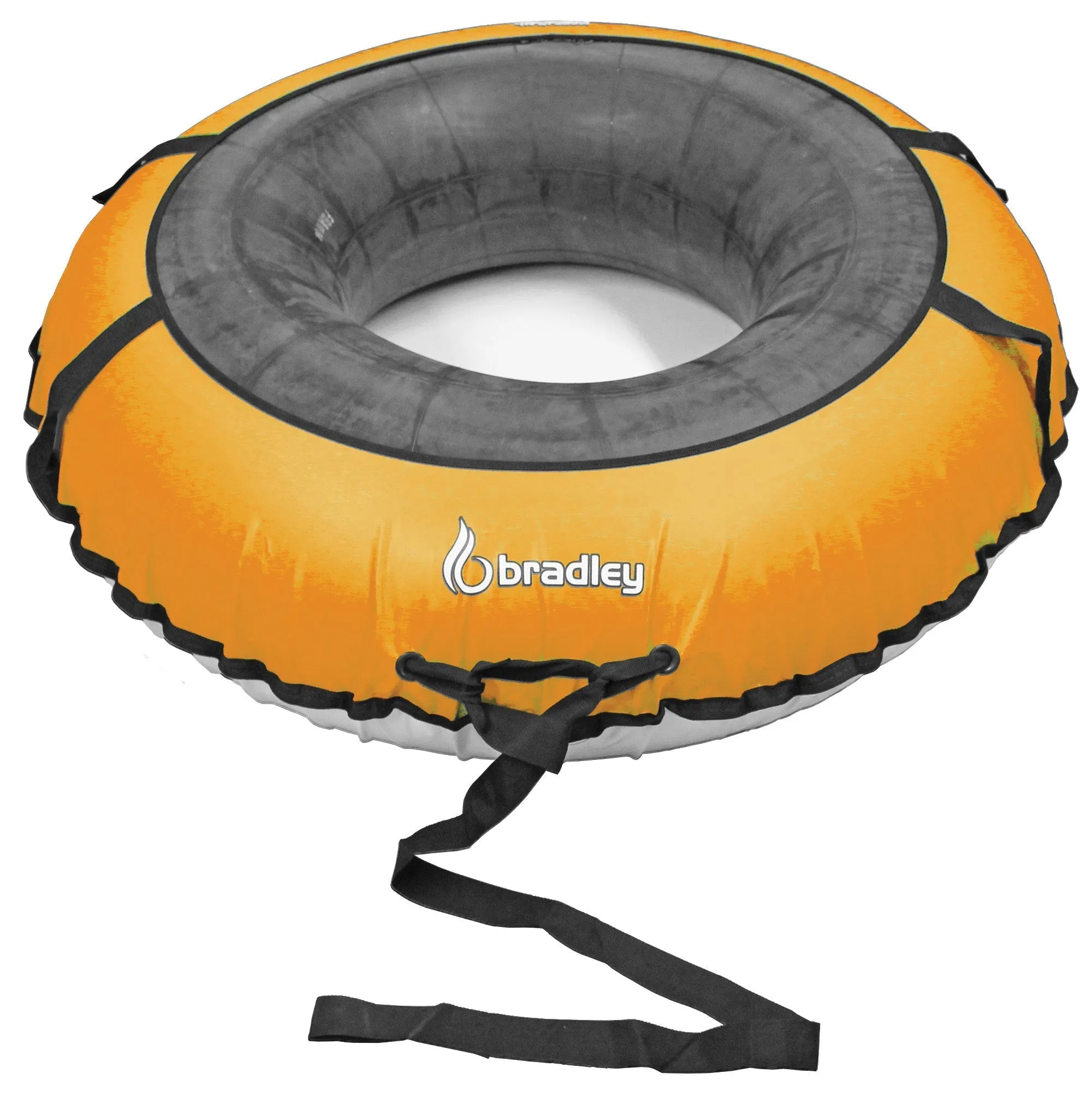 Bradley Colossal 60" Snow Tube with Slick, Heavy-Duty Bottom for Fast Sledding  Large Rubber Truck Tire Tube with Cover, 4 Handles, Patented Tow Strap and made in USA