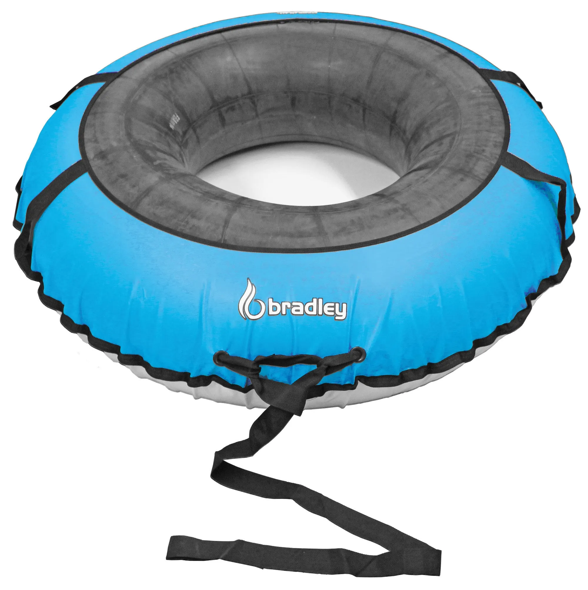 Bradley Colossal 60" Snow Tube with Slick, Heavy-Duty Bottom for Fast Sledding  Large Rubber Truck Tire Tube with Cover, 4 Handles, Patented Tow Strap and made in USA