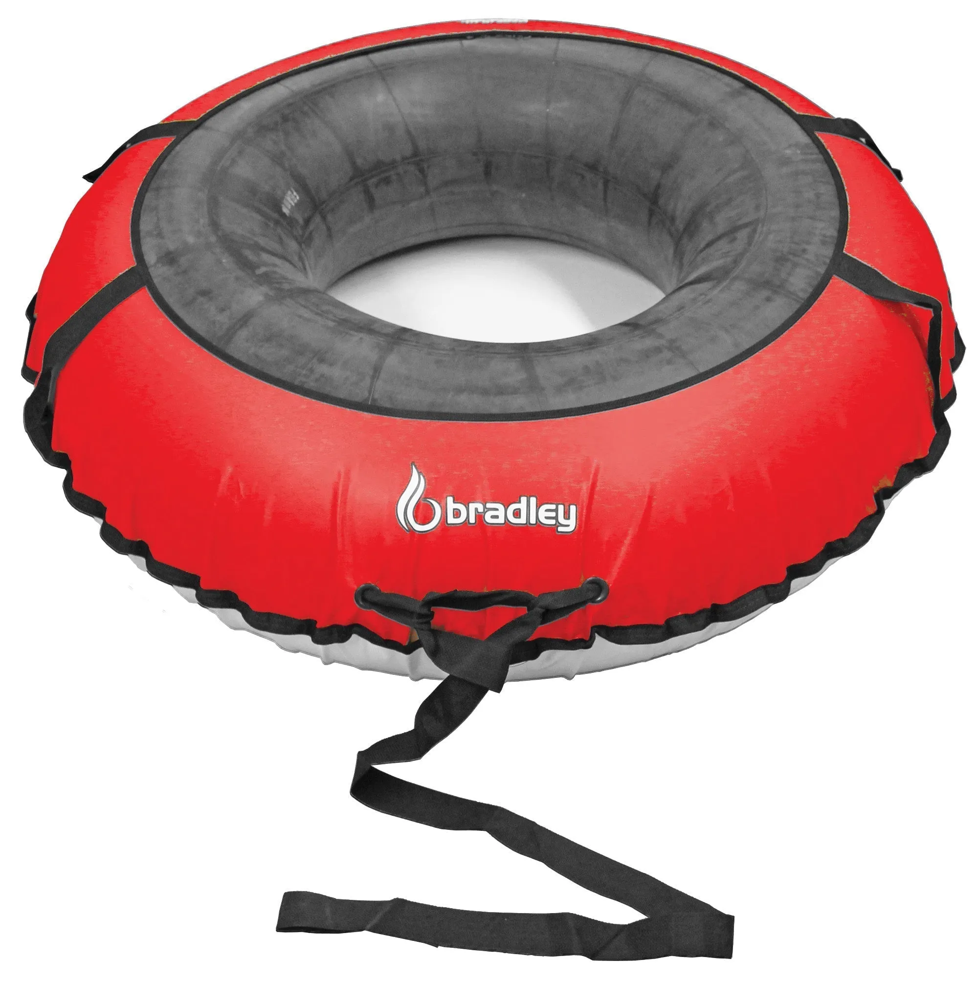 Bradley Colossal 60" Snow Tube with Slick, Heavy-Duty Bottom for Fast Sledding  Large Rubber Truck Tire Tube with Cover, 4 Handles, Patented Tow Strap and made in USA
