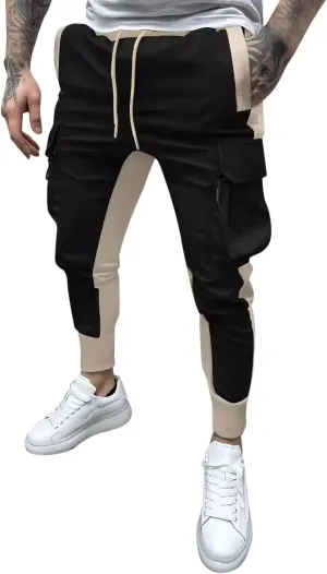 Cargo Pants for Men Men's Spring Summer and Autumn Casual Mid Elastic Multi Pocket Slim Fit Overalls Outdoor Pantalones
