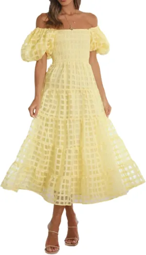 cffvdiz Women's Summer Maxi Dress Strapless Wrap Lantern Short Sleeve Ruffle Flowy Boho Beach Wedding Sun Dress