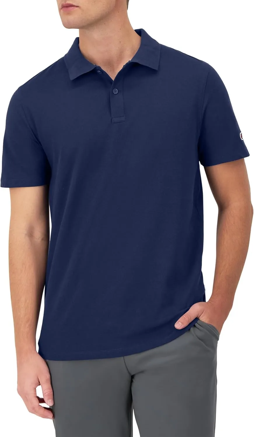 Champion Men's Polo T-Shirt, Moisture Wicking, Best Polo Shirt For Men, Short-Sleeve Tee