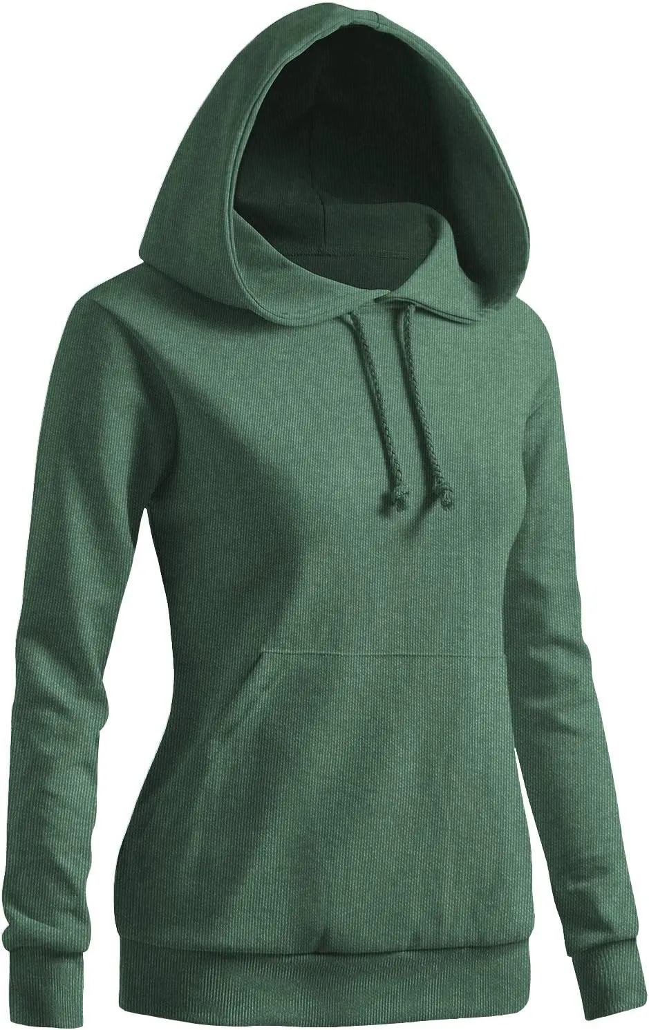 CLOVERY Women's Solid Hoodie Pocket Long Sleeve Hoodie