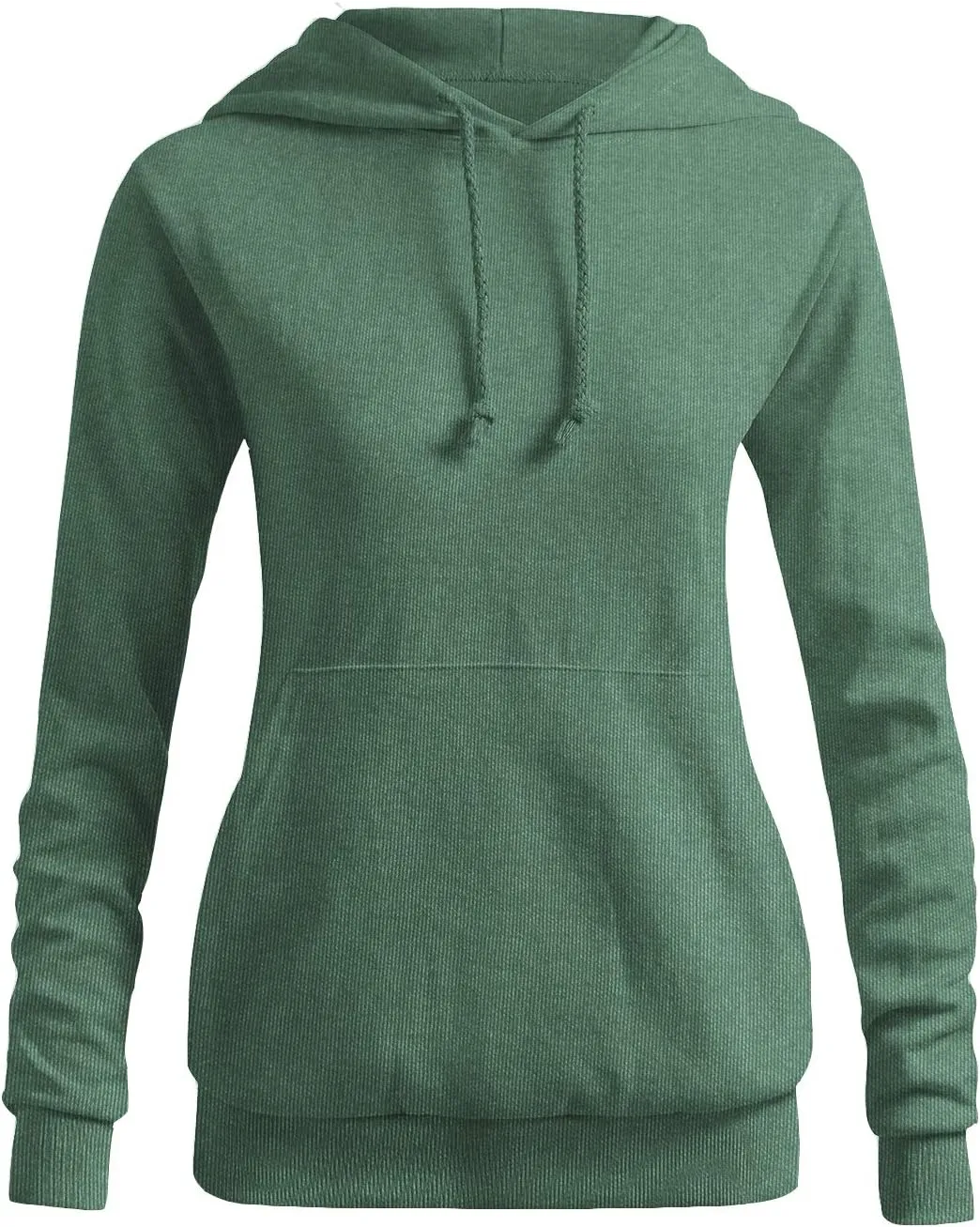 CLOVERY Women's Solid Hoodie Pocket Long Sleeve Hoodie