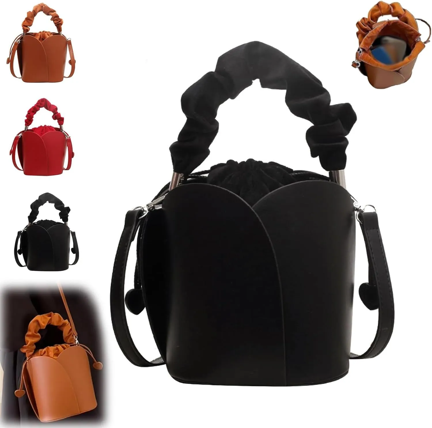 Creative Petal Bag, Large Capacity Design Shoulder Bags for Women, Lady Noble and Elegant Versatile Crossbody Bags Purses