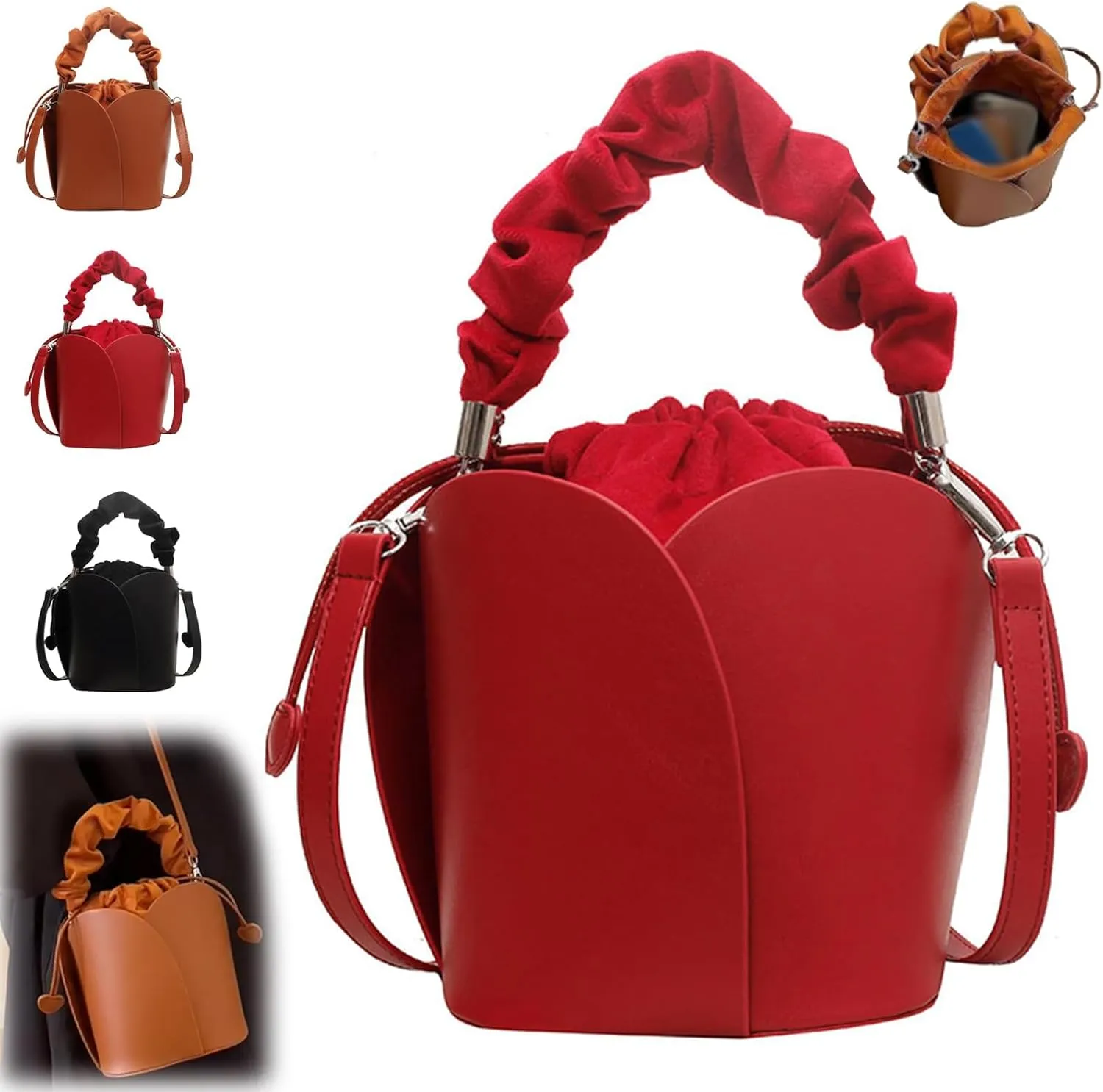 Creative Petal Bag, Large Capacity Design Shoulder Bags for Women, Lady Noble and Elegant Versatile Crossbody Bags Purses