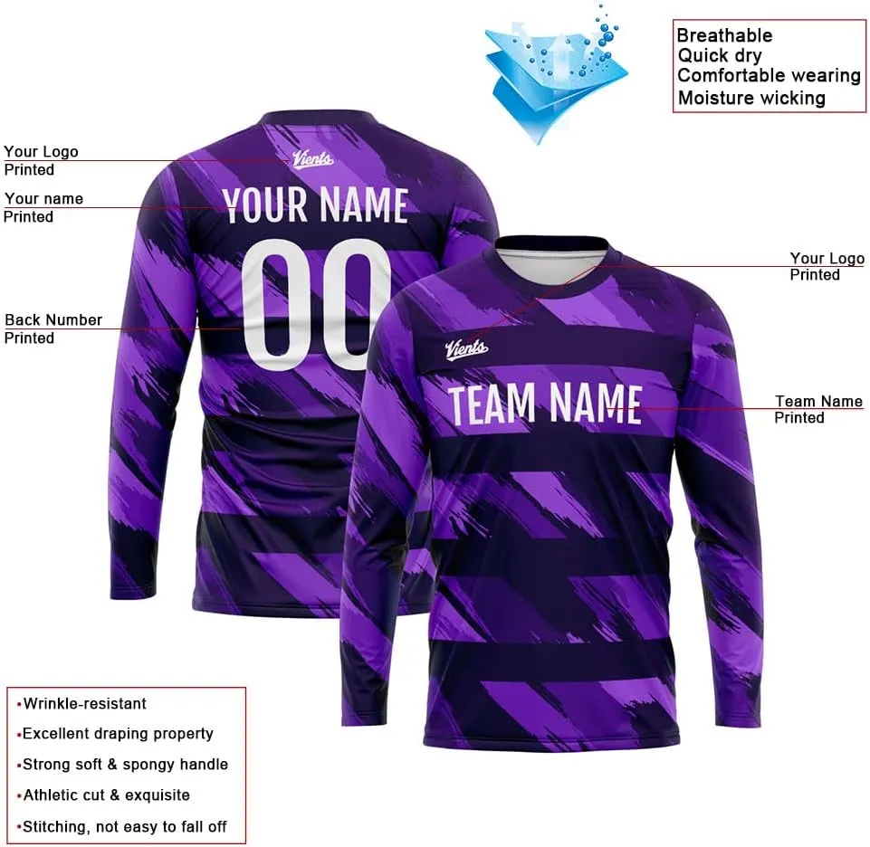Custom T Shirt Long Sleeve Basketball Soccer Football Shooting T-Shirt for Adults and Kids