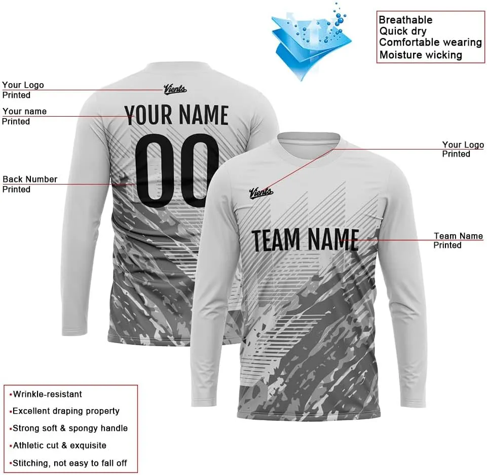 Custom T Shirt Long Sleeve Basketball Soccer Football Shooting T-Shirt for Adults and Kids