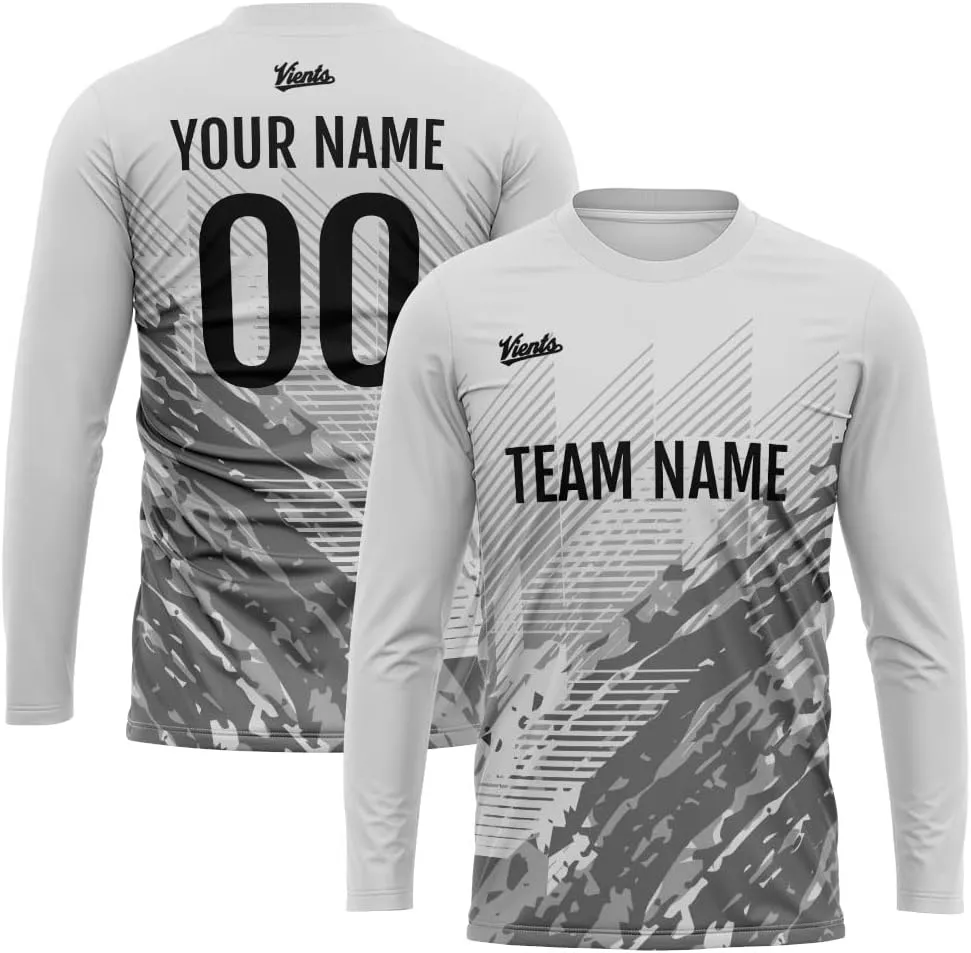 Custom T Shirt Long Sleeve Basketball Soccer Football Shooting T-Shirt for Adults and Kids