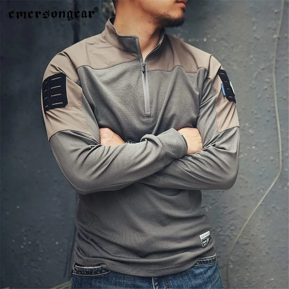 EMERSONGEAR Men's Tactical Long Sleeve Shirt, Combat Airsoft Paintball Hiking Quick Dry Slim Fit T-Shirt