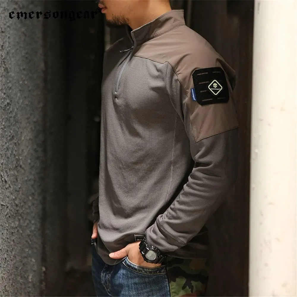 EMERSONGEAR Men's Tactical Long Sleeve Shirt, Combat Airsoft Paintball Hiking Quick Dry Slim Fit T-Shirt