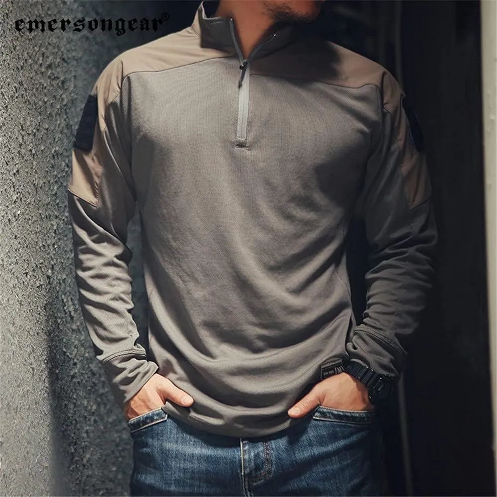 EMERSONGEAR Men's Tactical Long Sleeve Shirt, Combat Airsoft Paintball Hiking Quick Dry Slim Fit T-Shirt