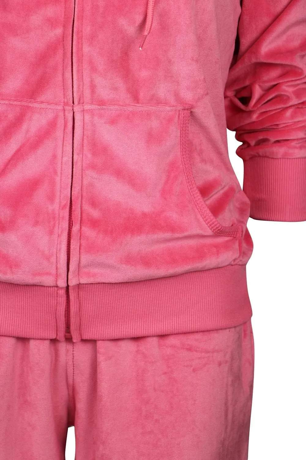 Facitisu Tracksuit for Women Set 2 Piece Joggers Velour Jogging Sweat Outfits Hoodie and Sweatpants Set