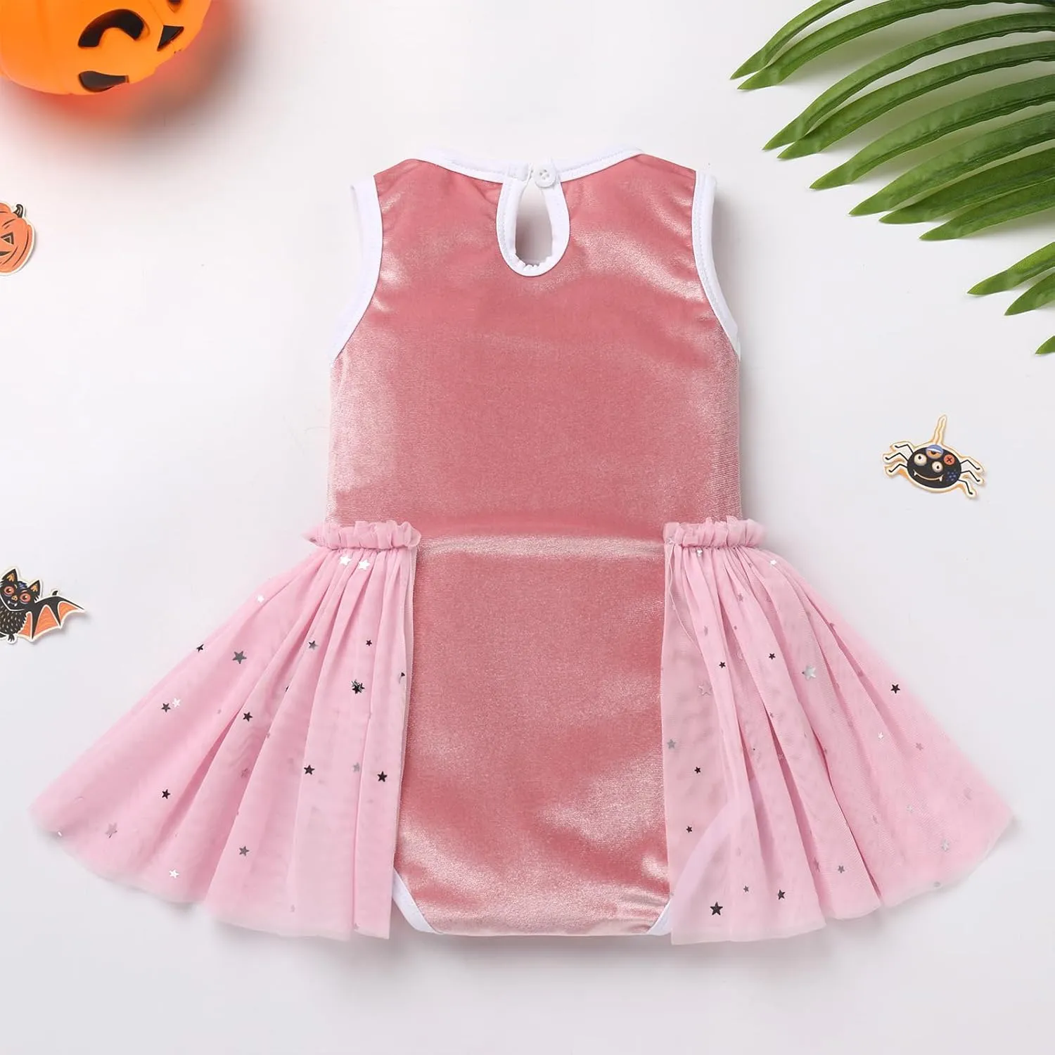 FYMNSI Newborn Baby Boys Girls Halloween Costumes Toddler Sleeveless Velvet Romper Onesie and Cloak Halloween Scary Outfits