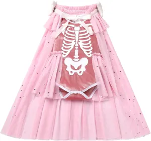 FYMNSI Newborn Baby Boys Girls Halloween Costumes Toddler Sleeveless Velvet Romper Onesie and Cloak Halloween Scary Outfits