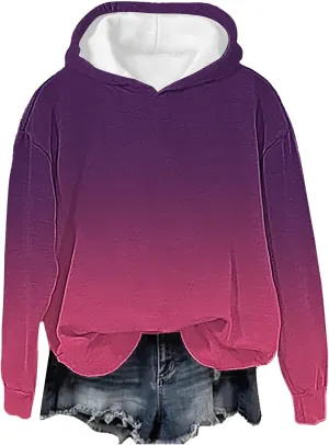 GIERIDUC Womens Oversized Hoodies Stars Printed Graphic Fleece Sweatshirts Long Sleeve Hooded Sweaters Pullover Fall Outfits