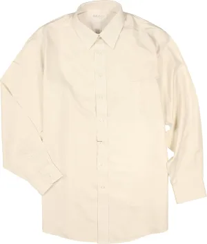 Gold Label Men's Fitted Dress Shirt with Pocket and Point Collar, Non-Iron Wrinkle-Resistant