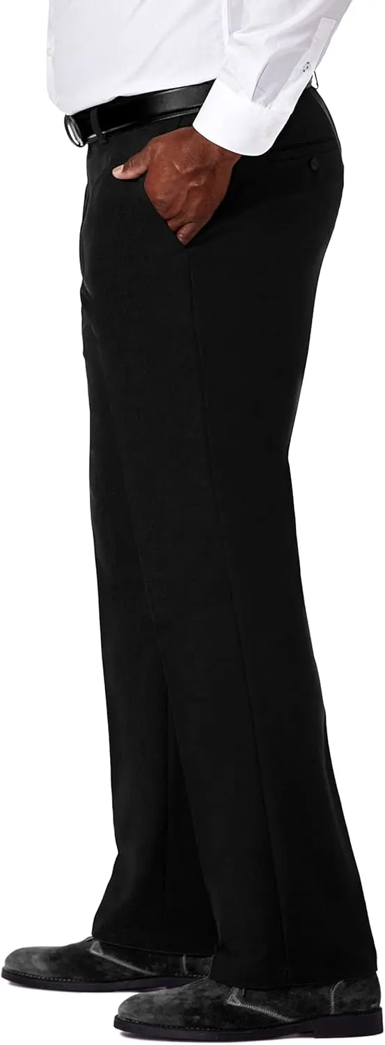 Haggar Men's Cool 18 Pro Classic Fit Flat Front Dress Casual Stretch Golf Pant (Regular and Big & Tall Sizes)
