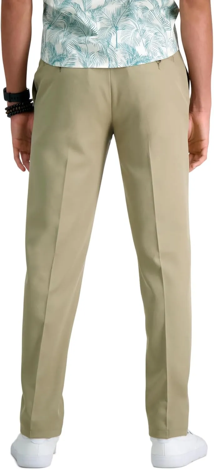 Haggar Men's Cool 18 Pro Slim Fit Flat Front Dress Casual Stretch Golf Pant