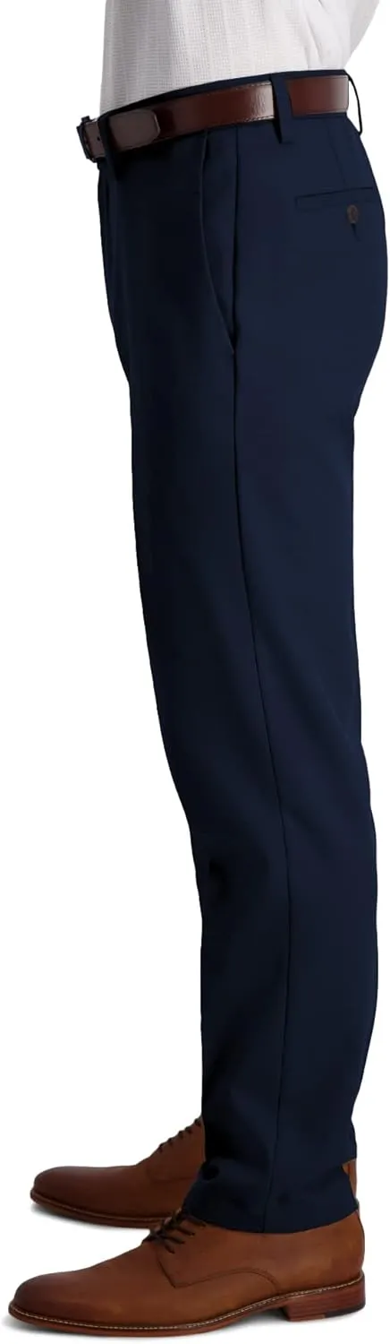 Haggar Men's Cool 18 Pro Slim Fit Flat Front Dress Casual Stretch Golf Pant