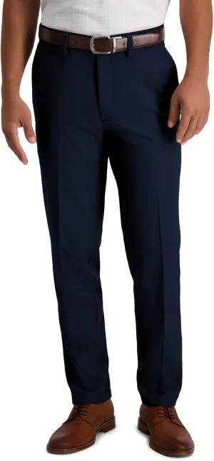 Haggar Men's Cool 18 Pro Slim Fit Flat Front Dress Casual Stretch Golf Pant