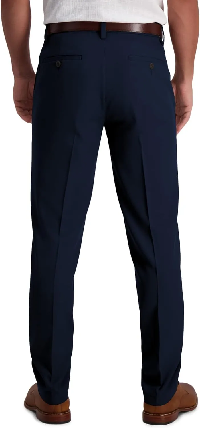 Haggar Men's Cool 18 Pro Slim Fit Flat Front Dress Casual Stretch Golf Pant
