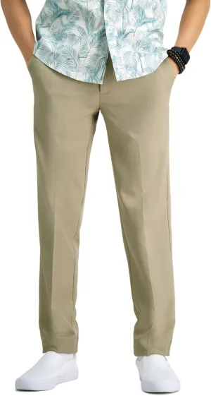 Haggar Men's Cool 18 Pro Slim Fit Flat Front Dress Casual Stretch Golf Pant