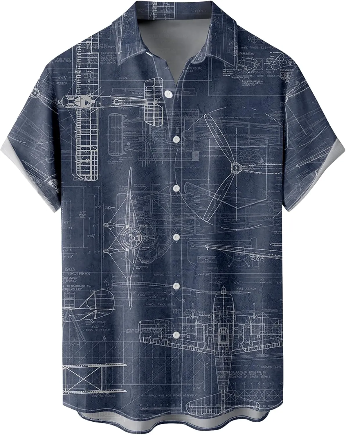 Hawaiian Shirt for Men Tropical Loose Fit Shirt Short Sleeve Casual Button Down Holiday Beach Shirts with Pocket