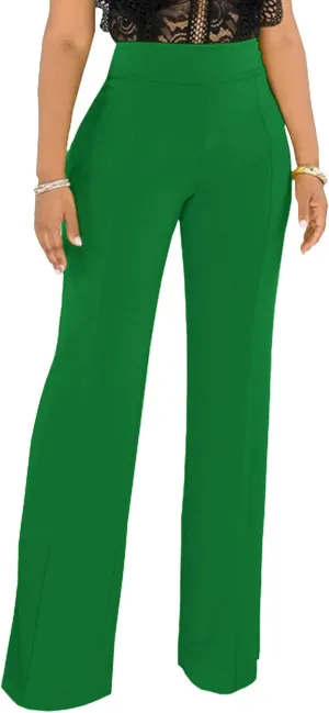Hoefirm Work Pants for Women Business Casual Stretch Tall Straight Leg Slacks High Waisted Yoga Dress Pants