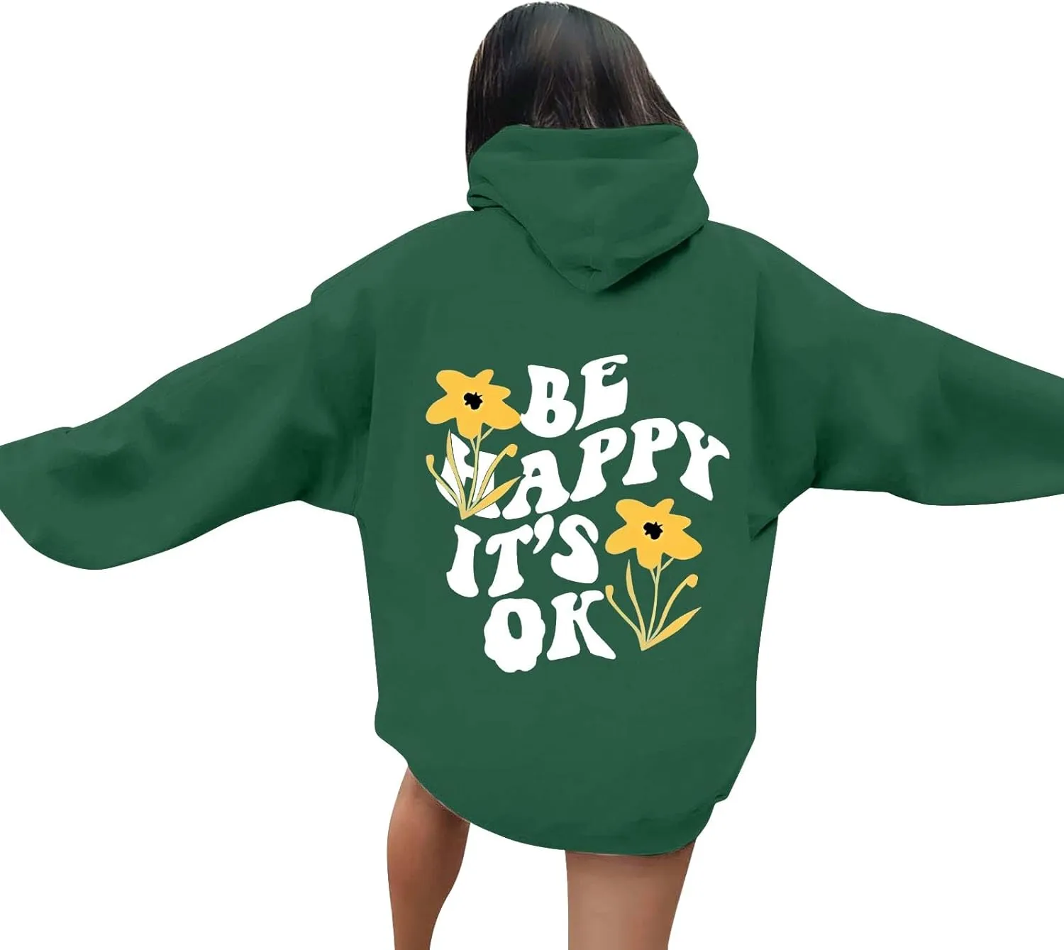 Hoodies for Women Plus Size Graphic Oversized Hooded Sweatshirts Casual Y2K Teen Girl Pullover Top Fall Clothes 2024