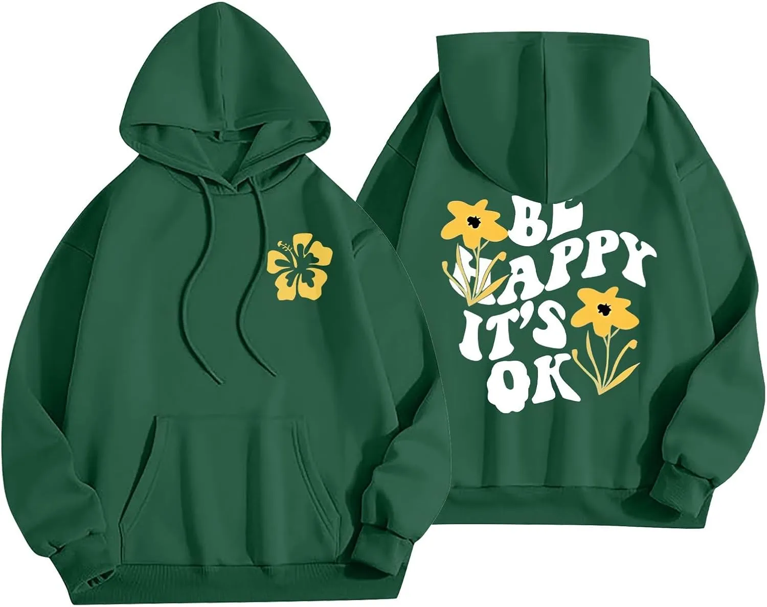 Hoodies for Women Plus Size Graphic Oversized Hooded Sweatshirts Casual Y2K Teen Girl Pullover Top Fall Clothes 2024