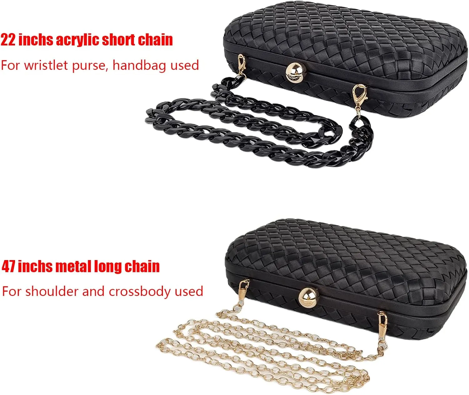 HUANG ZHUANG Handmade Woven Fabric Clutch Purse for Women Artificial Silk Crossbody handbag Banquet Dress Evening Bags