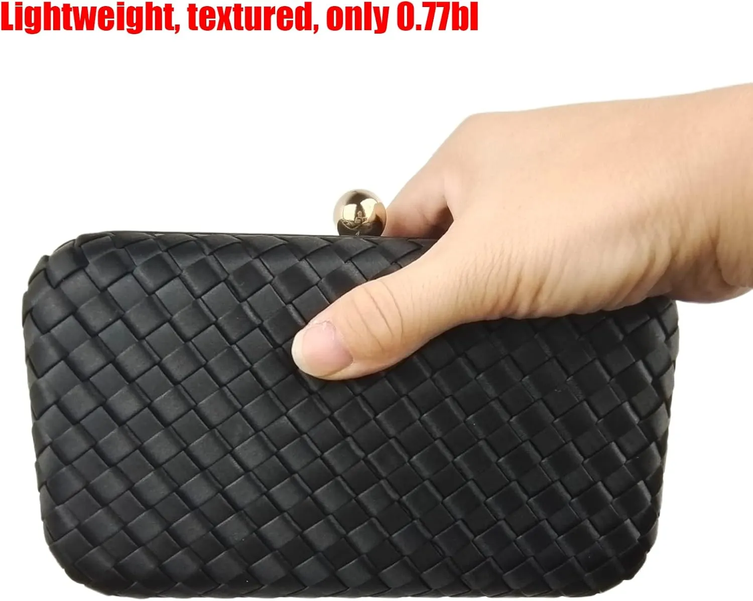 HUANG ZHUANG Handmade Woven Fabric Clutch Purse for Women Artificial Silk Crossbody handbag Banquet Dress Evening Bags
