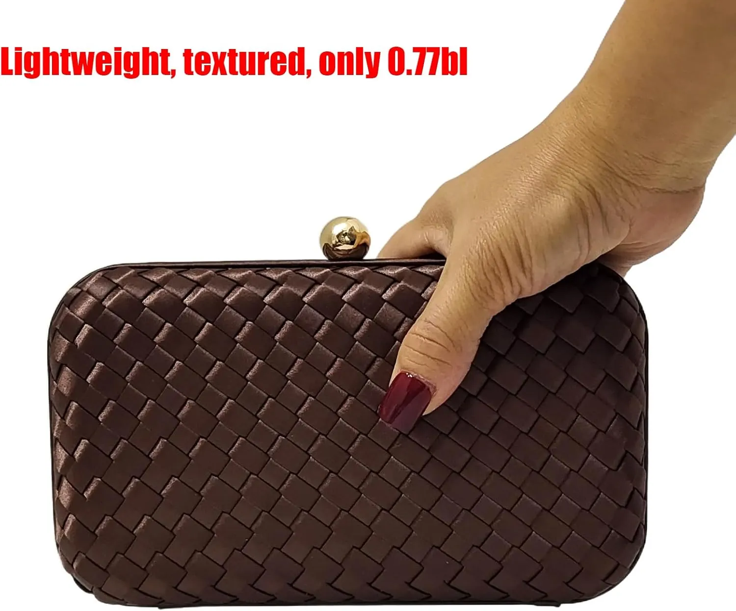 HUANG ZHUANG Handmade Woven Fabric Clutch Purse for Women Artificial Silk Crossbody handbag Banquet Dress Evening Bags