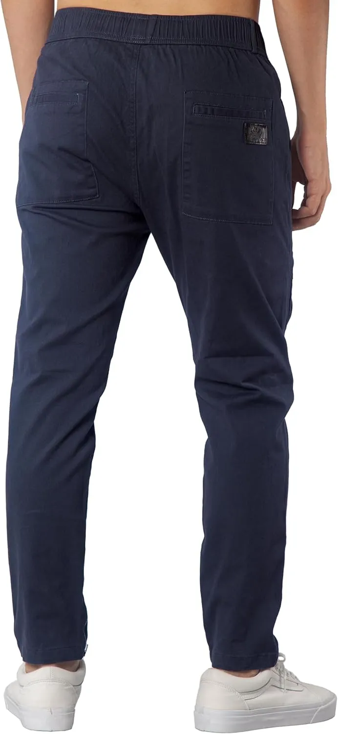 ITALYMORN Slim Fit Khaki Cargo Joggers for Men with Zipper Ankle Stretch Casual Chino Pants