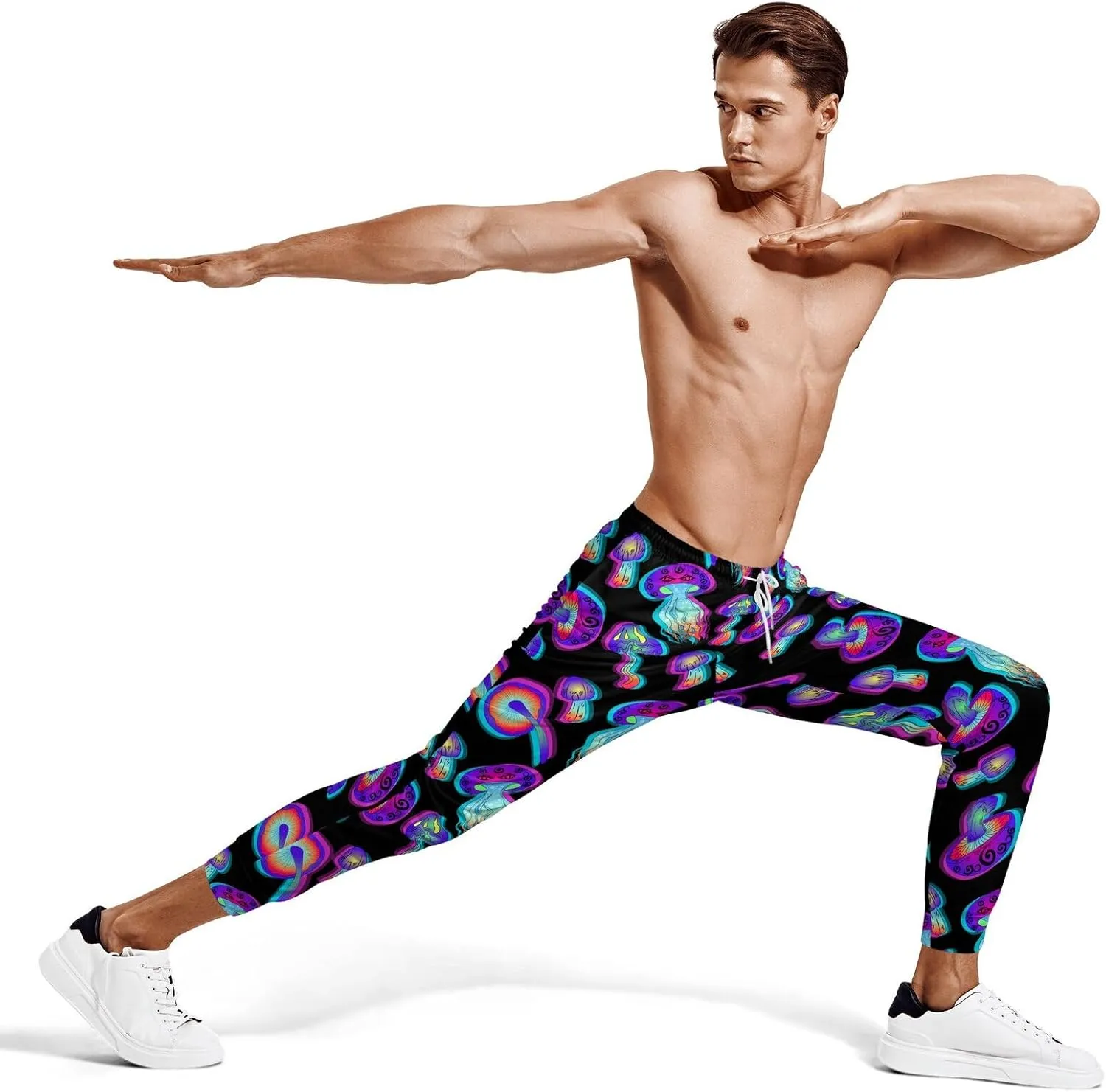 Joggers for Men Funny Pants Casual Track Pants Rave Outfit Athletic Trousers